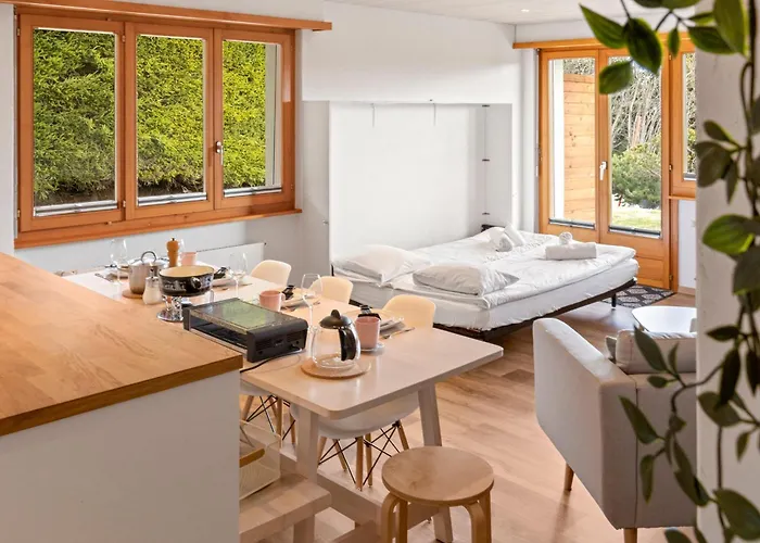 Avec Terrasse, Proche Du Centre Апартаменты Кран-Монтана